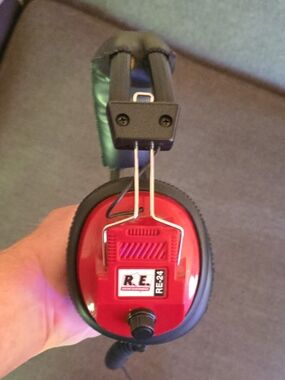 R.E. RE-24 Red Over-Ear Headphones